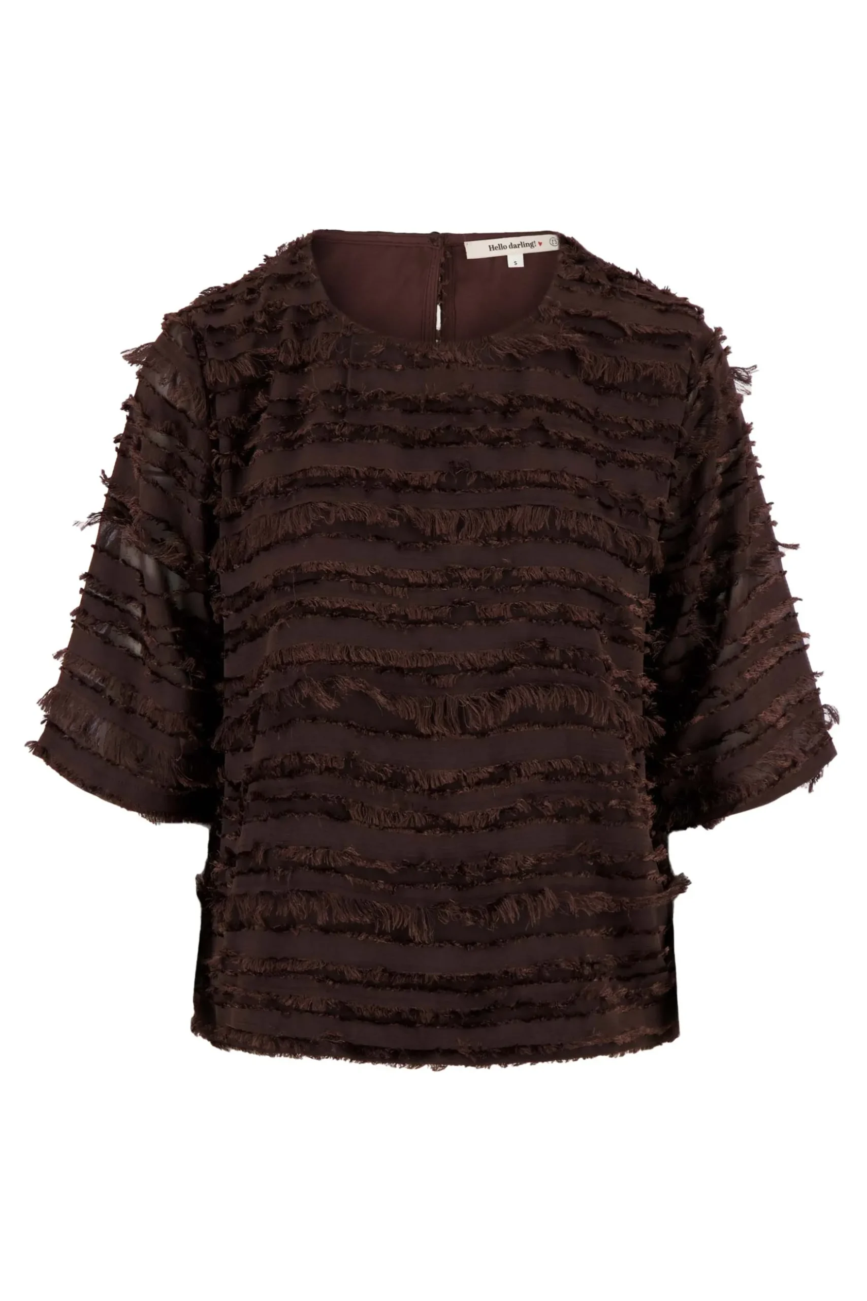 feather top korte mouw gevoerd