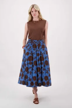 fladder rok ikat print