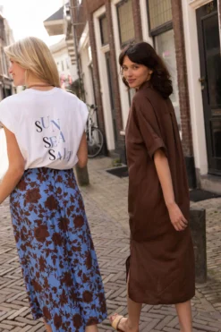 fladder rok ikat print