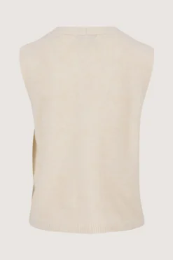 gebreid gilet met leuke knopen