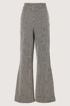 gestreepte broek met structuur