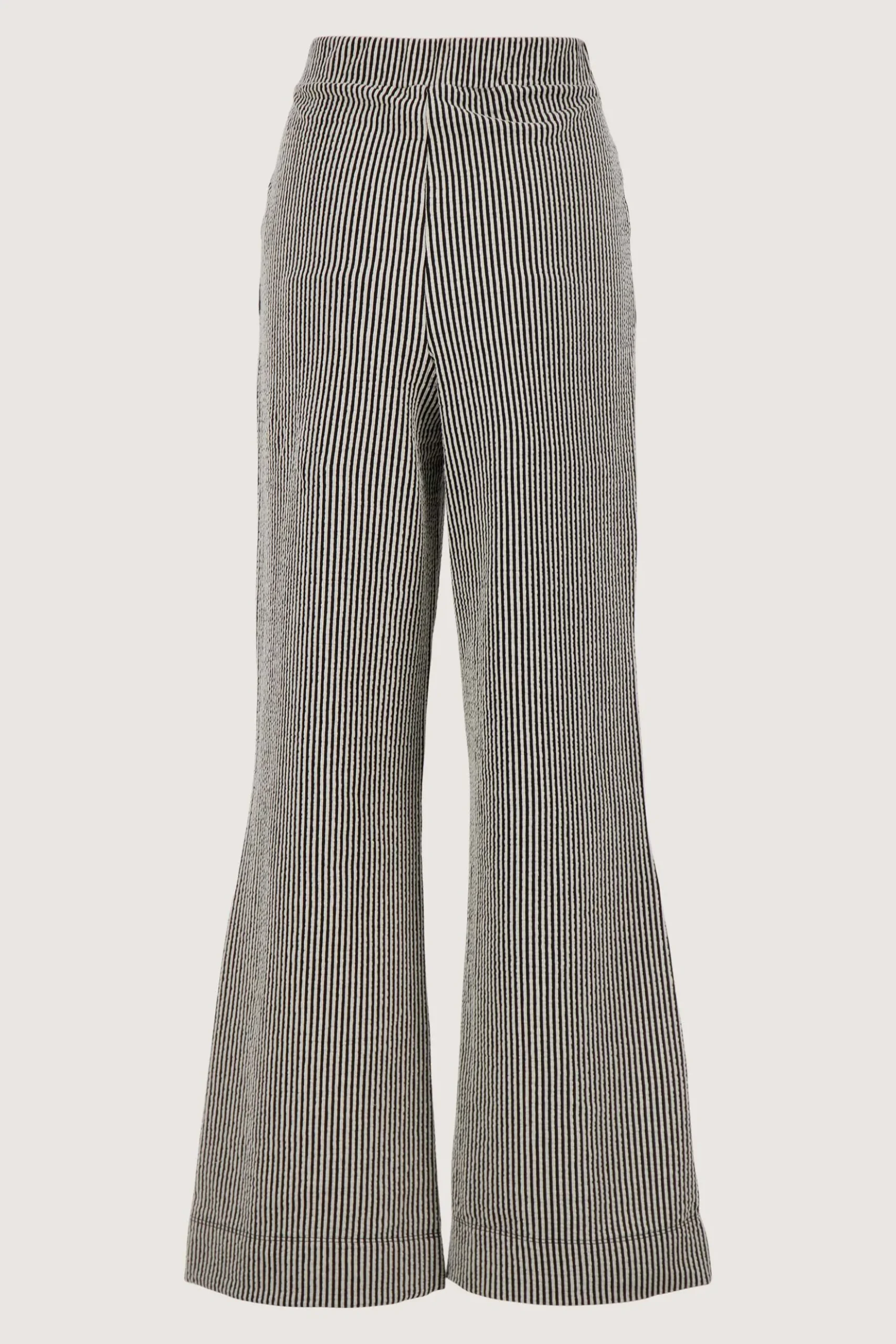 gestreepte broek met structuur