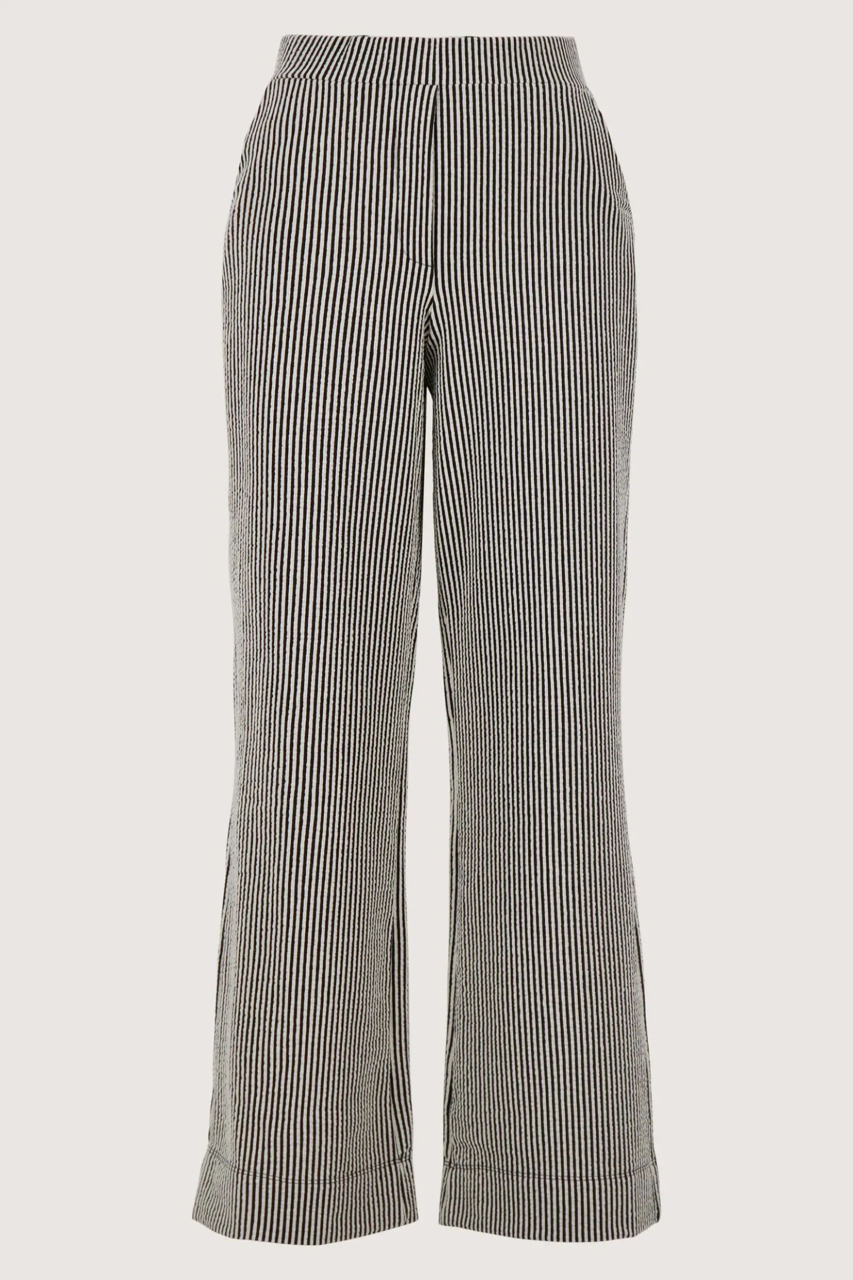 gestreepte broek met structuur