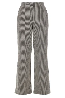 gestreepte broek met structuur