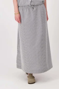 gestreepte seersucker rok