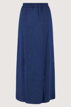 gestreepte tencel denim rok