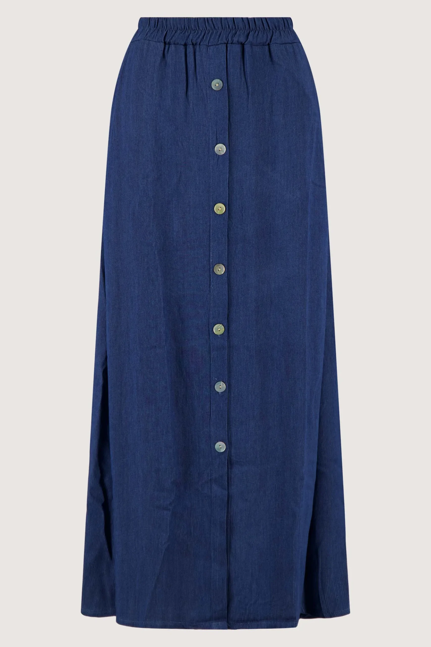 gestreepte tencel denim rok