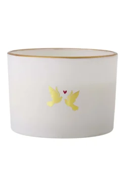 geurkaars glas lovebirds