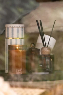 geurkaars glas met deksel hartje