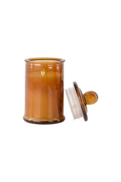 geurkaars glas met deksel hartje
