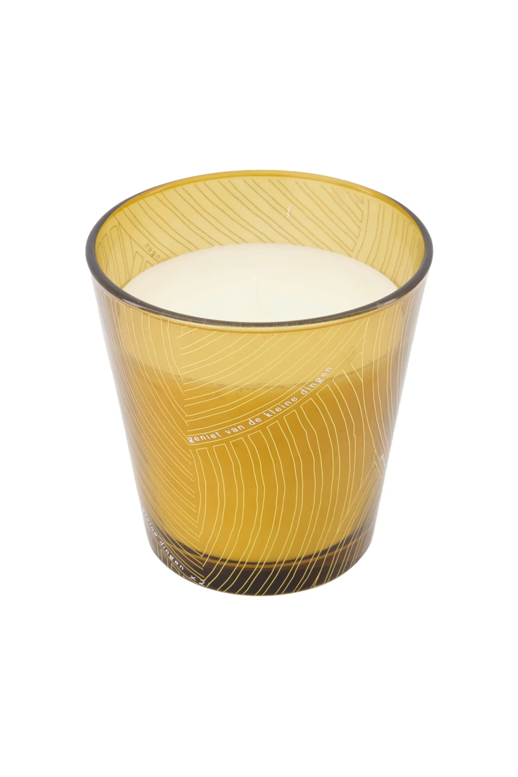 geurkaars glas vlechtpatroon geniet