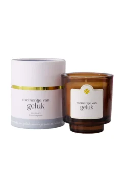 geurkaars in koker momentje van geluk