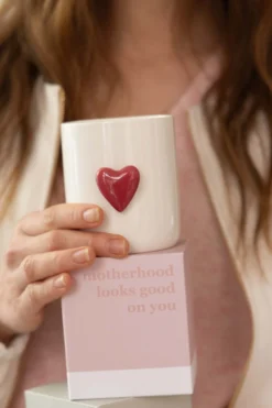 geurkaars keramiek hart in doosje motherhood