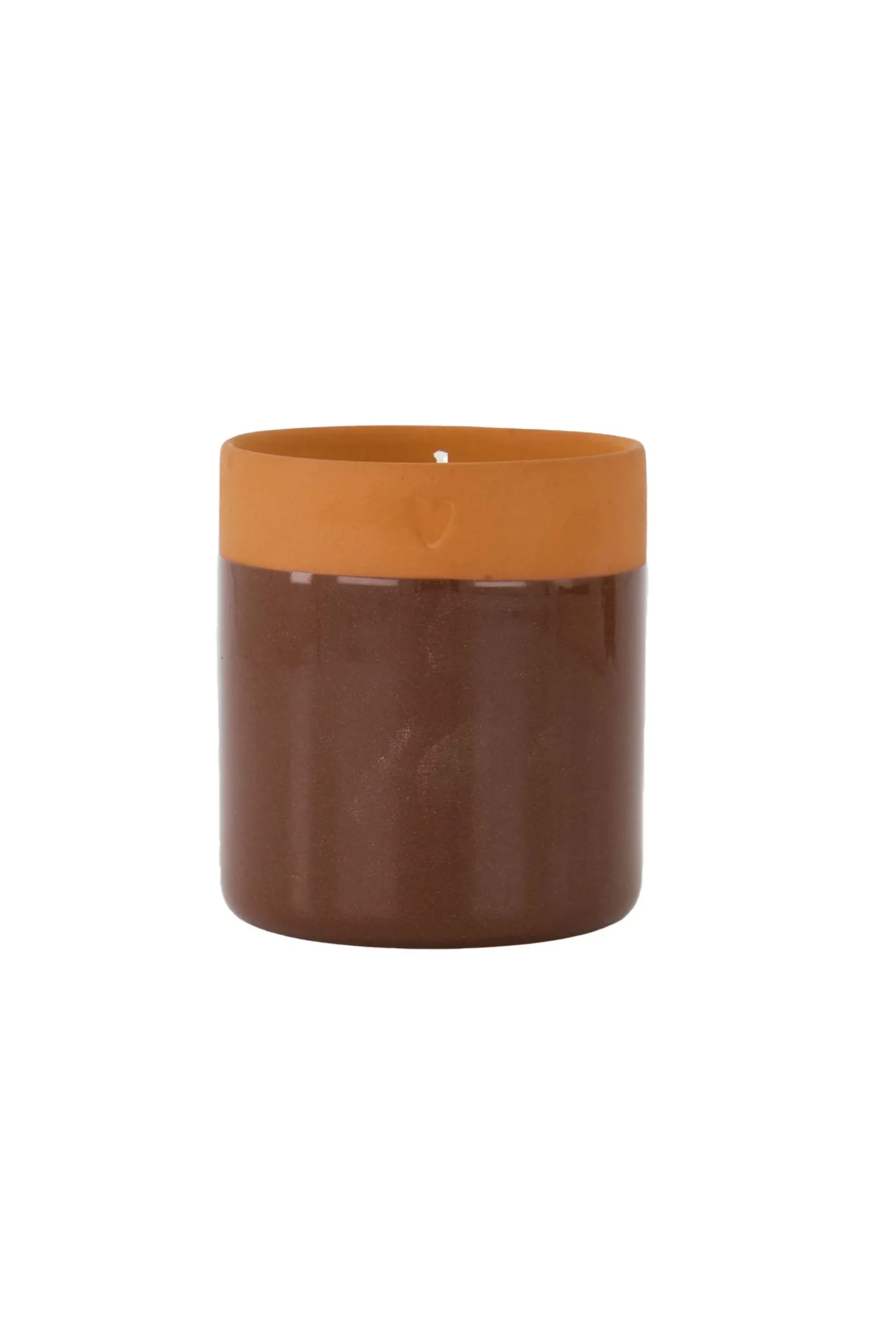 geurkaars terracotta hartje