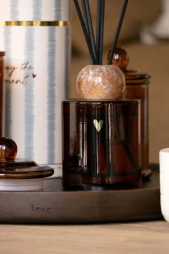 geurstokjes glas hartje