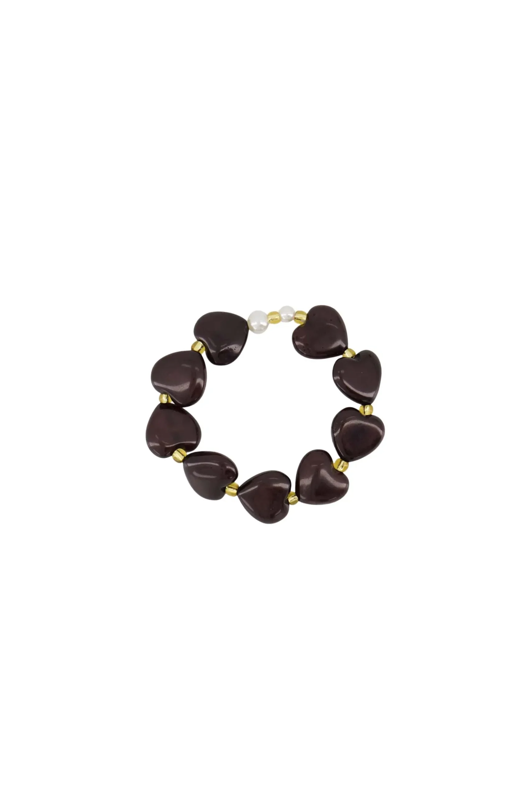 hart armband met parels