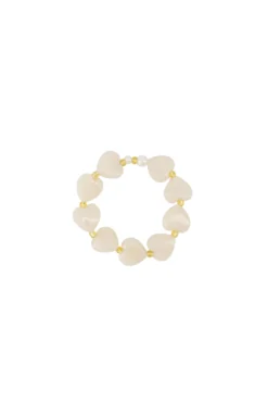 hart armband met parels