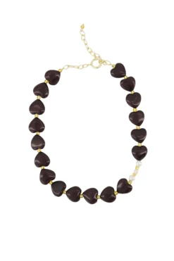 hart ketting met parels