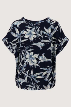 jersey top met bloemprint