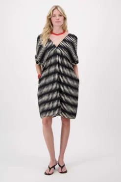 jurk met grafische print