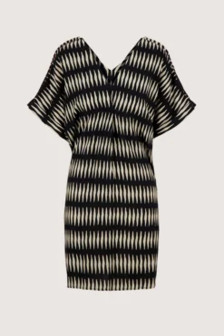 jurk met grafische print