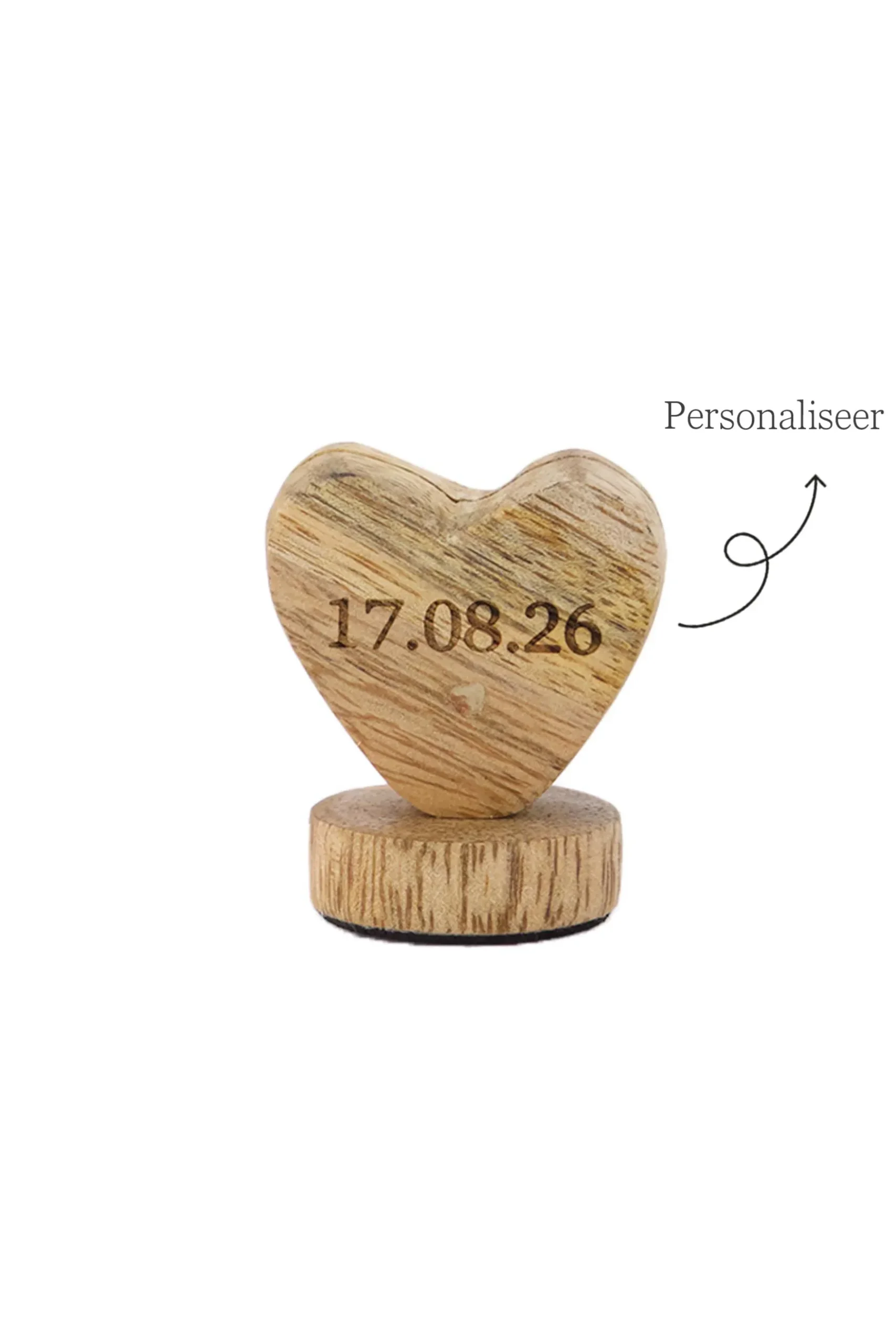 kaartenstandaard hout hartje