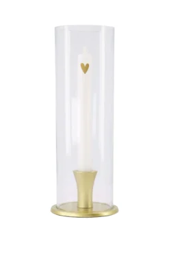 kandelaar glas hartje