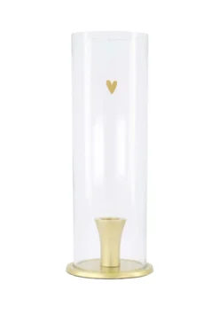 kandelaar glas hartje