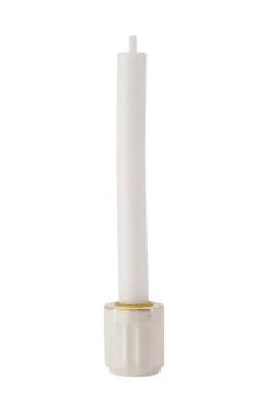 kandelaar keramiek parelmoer ribbel