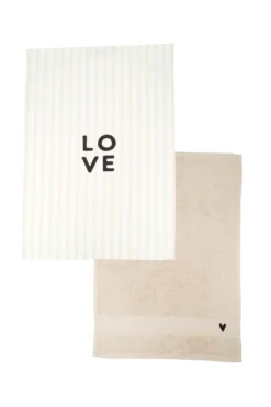 keukenset streep love hartje