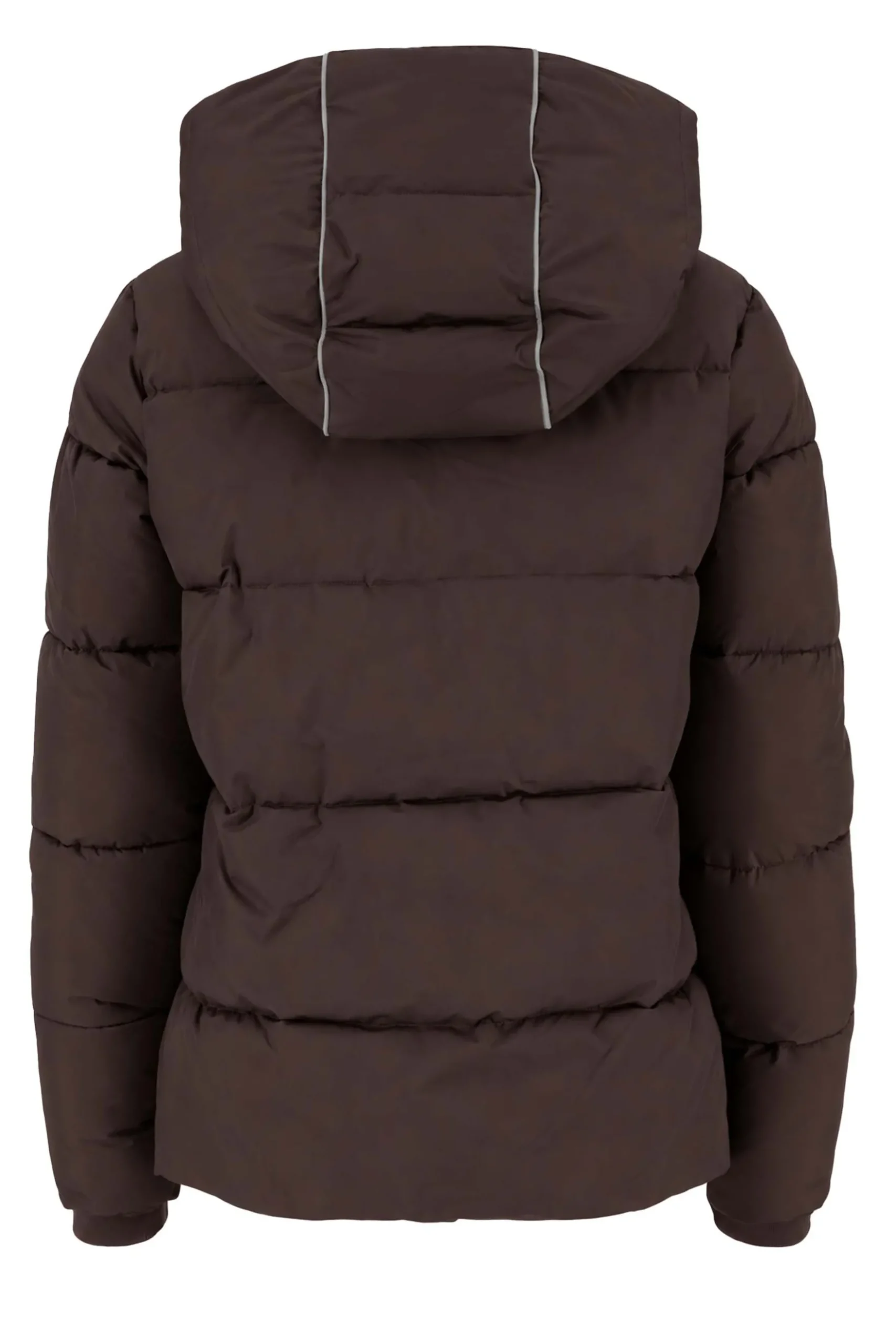 korte bubblecoat met teddy details