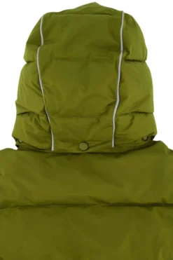 korte bubblecoat met teddy details