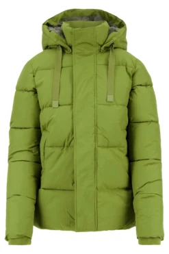 korte bubblecoat met teddy details