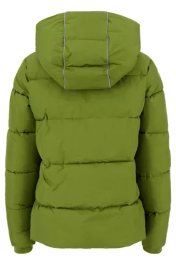 korte bubblecoat met teddy details