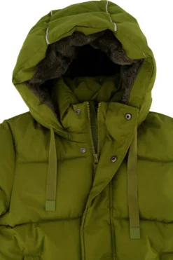 korte bubblecoat met teddy details