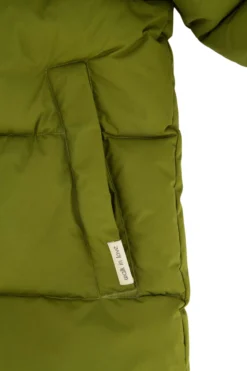 korte bubblecoat met teddy details