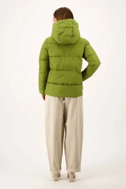 korte bubblecoat met teddy details