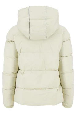 korte bubblecoat met teddy details