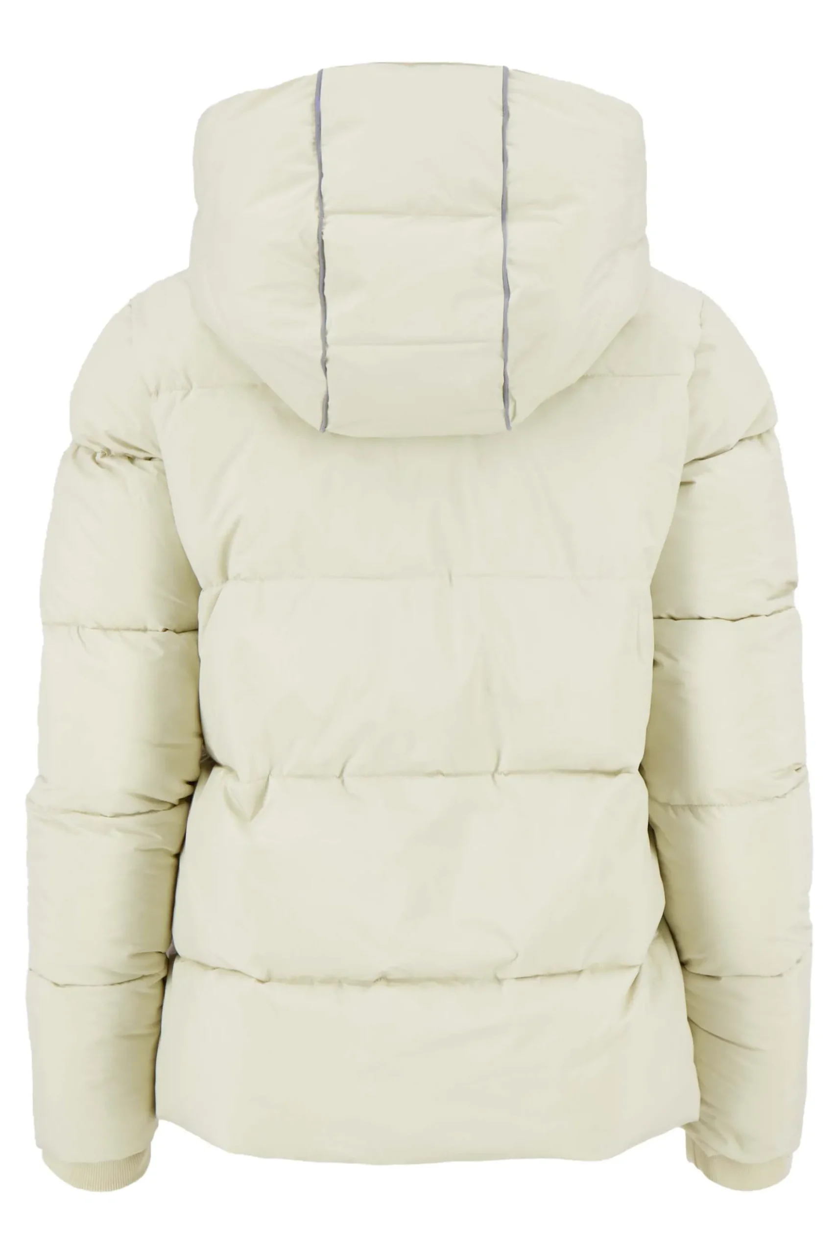 korte bubblecoat met teddy details