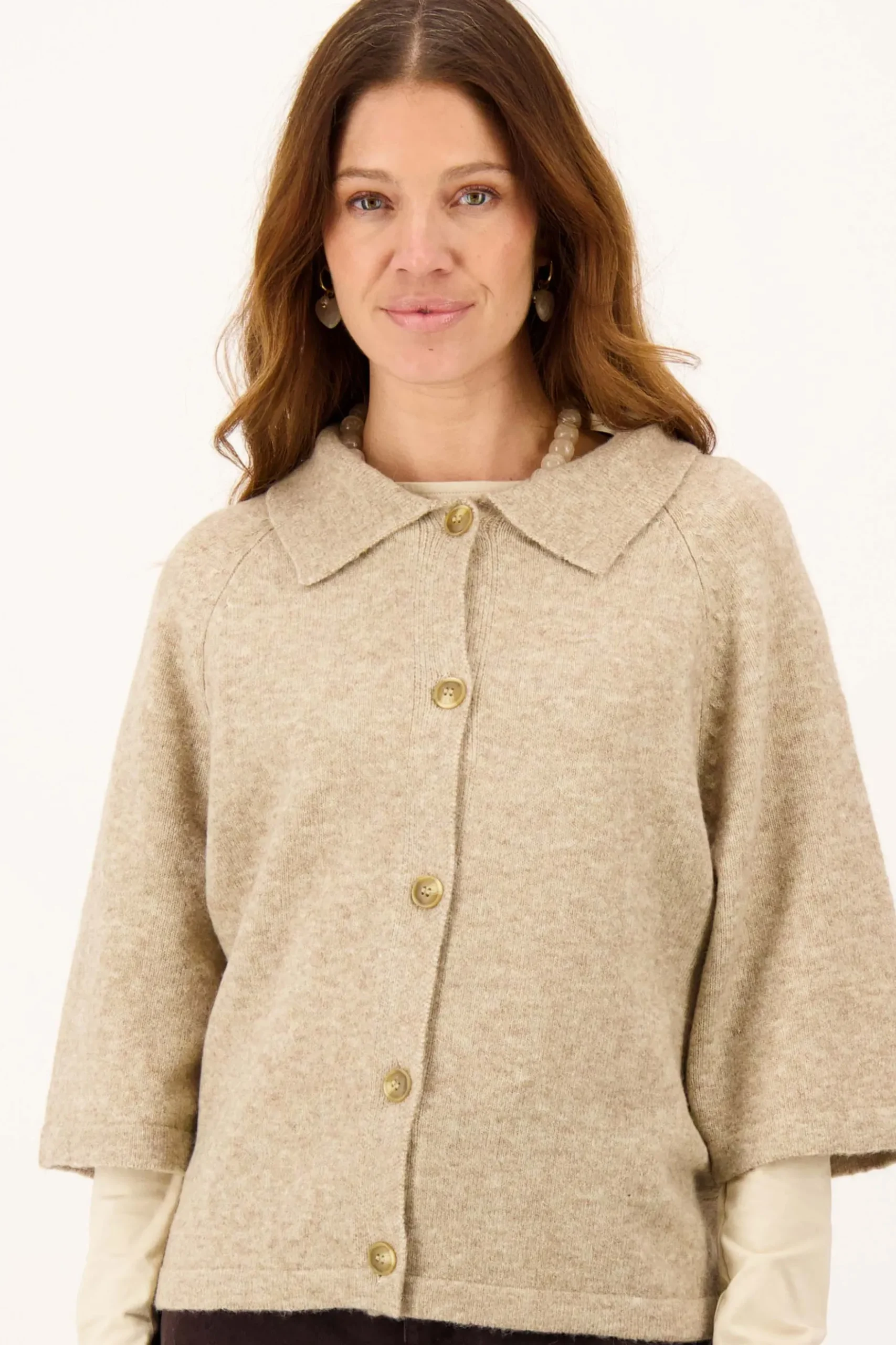 korte mouw vestje met kraagje