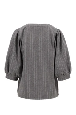 krijtstreep pofmouw top