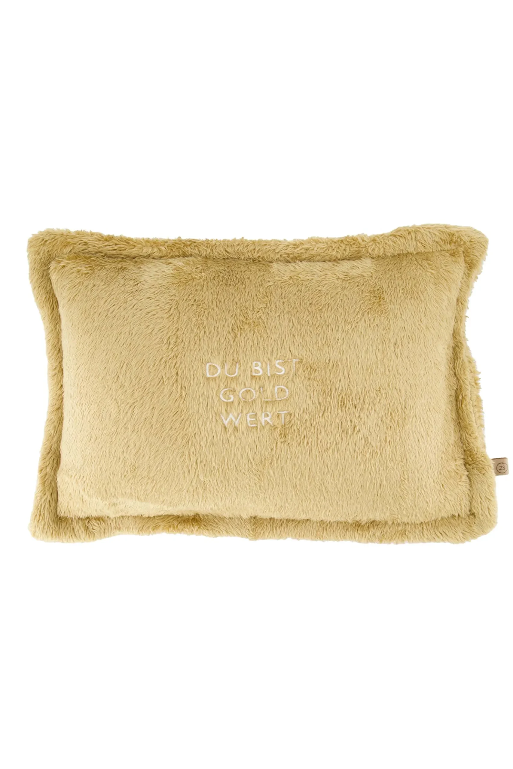 kussen fluffy du bist gold wert 35x25cm