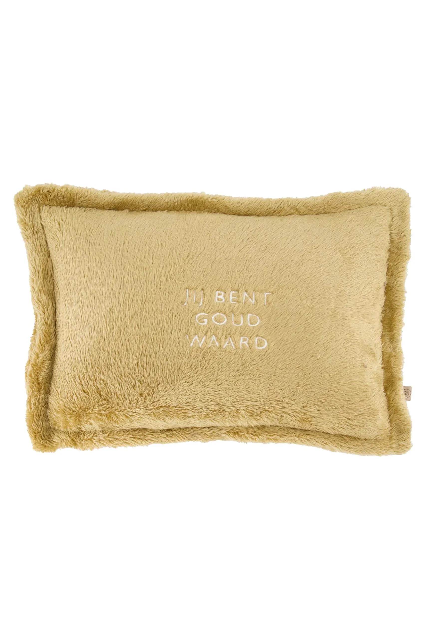 kussen fluffy jij bent goud waard 35x25cm