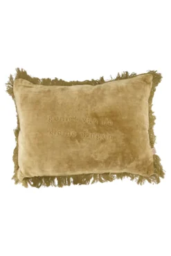 kussen velvet geniet 35x25cm