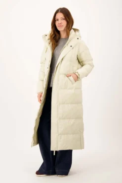 lange bubblecoat met teddy details