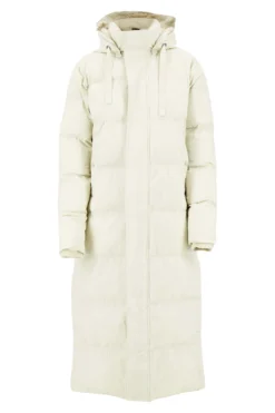 lange bubblecoat met teddy details