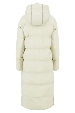 lange bubblecoat met teddy details
