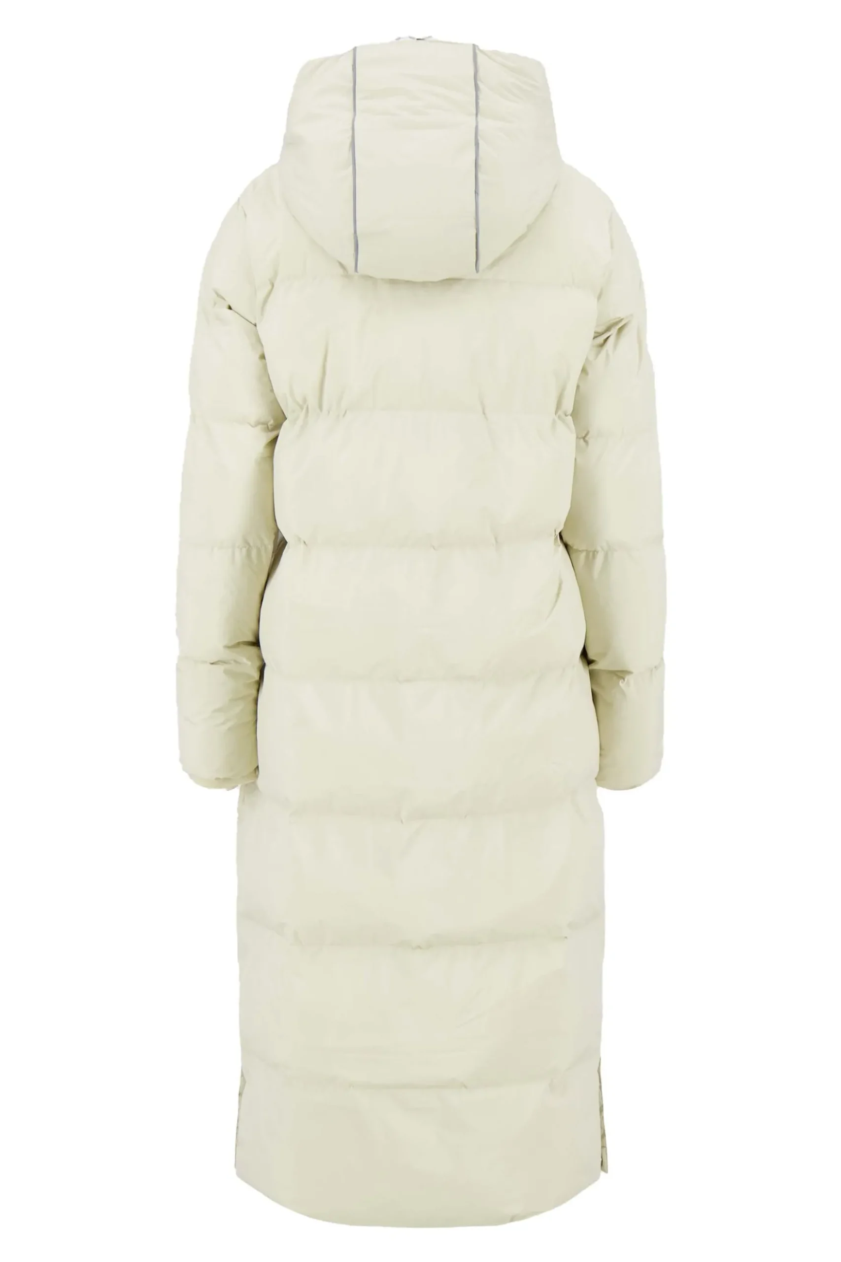 lange bubblecoat met teddy details