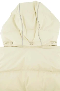 lange bubblecoat met teddy details