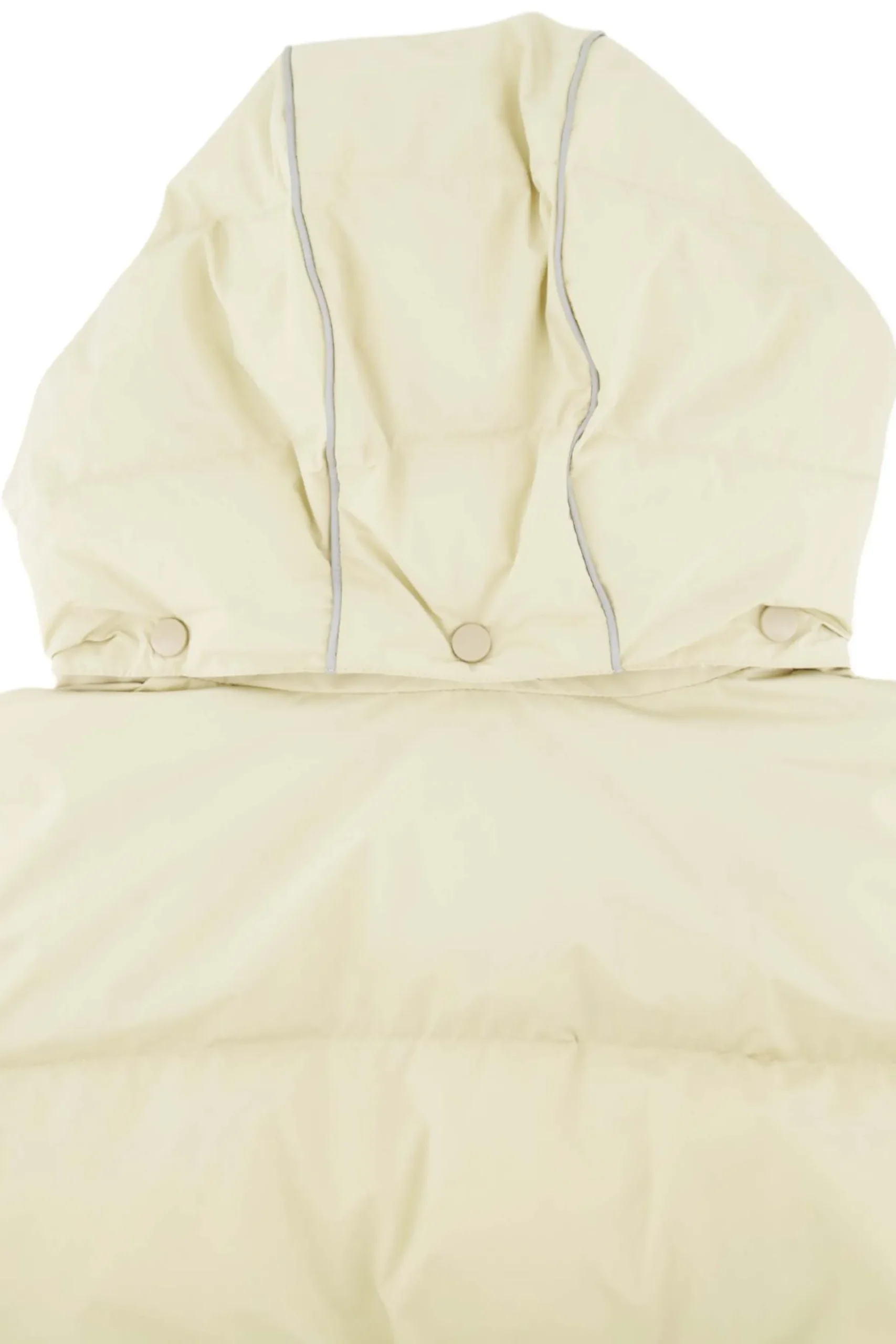 lange bubblecoat met teddy details